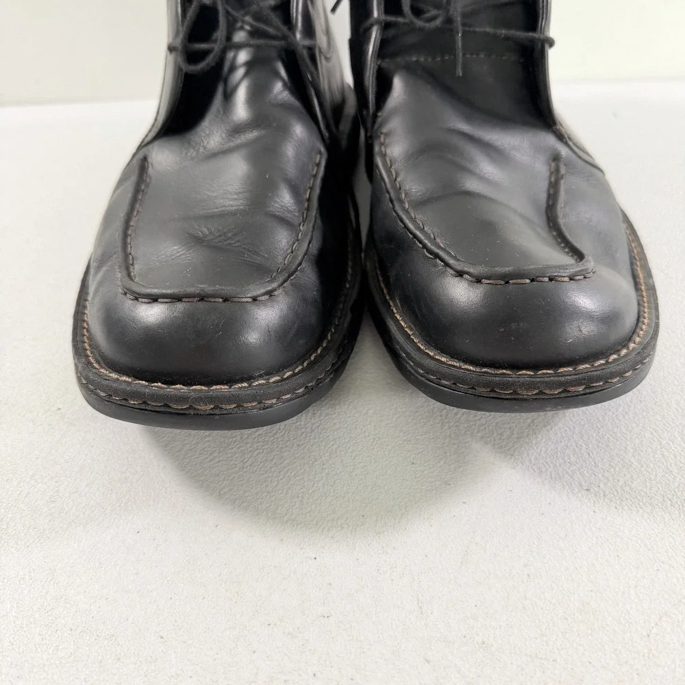 Timberland Smart Comfort Men's Black Leather‎ Moc Toe Chukka Boots Size 10.5 M